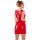 Latex Kleid S Rot Hautenges Minikleid ohne &Auml;rmel mit rundem Ausschnitt Fetish
