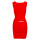 Latex Kleid L Rot Hautenges Minikleid ohne Ärmel mit rundem Ausschnitt Fetish