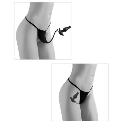 Anal Plug Dildo Buttplug String XL-XXL Hookup Panties Crotchless Secret Gem