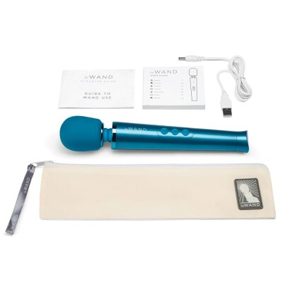 Le Wand Massager Vibrator Stab Petite USB Aufladbar Blau