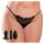 Vibro Slip String Panty mit Fernbedienung Plug Dildo Vibrator  Lace Peek-a-Boo XL-XXL