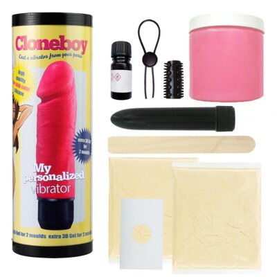 Cloneboy Silikon Dildo Vibrator Penis Kopie Abdruck Set Kit Pink