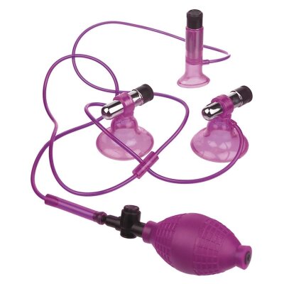 Vagina Pussy Pumpe Vibration Vibrating Triple Suckers