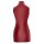 Rotes Minikleid Zip L Kleid mit Reißverschluss vorne