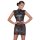 Kurzes Kleid S Mattlook mit Powernet Einsätzen Minikleid