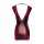 Kurzes Kleid rot/schwarz Streifen M Mattlook Minikleid