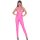 Damen Overall S Neon Pink mit extra tiefem Ausschnitt