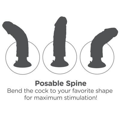 Realistischer Penisvibrator King Cock 10 Vibrating Cock