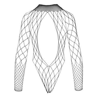 Grobnetz Body S-L Damen Netzbody mit hohem Beinausschnitt