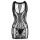 Schwarzes Kleid S-L mit String Minikleid Dessouskleid