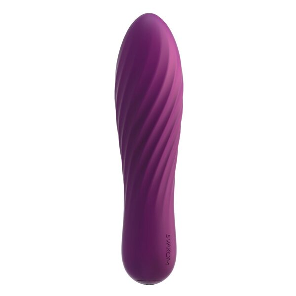 Mini Vibrator Svakom Tulip Violet mit Rillen