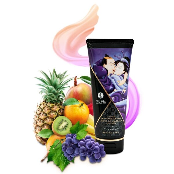 Shunga - Kissable Massage Cream Exotic Fruit 200 ml.