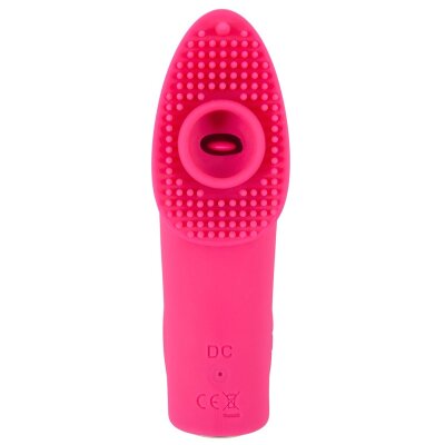 Licking and Pulsating Finger Stimulator   Fingervibrator pink