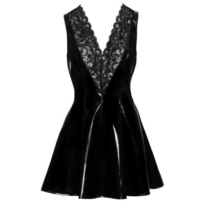 Kleid aus Lack  L Kleid schwarz