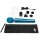 Le Wand Massager Vibrator Stab Pearl USB Aufladbar blau