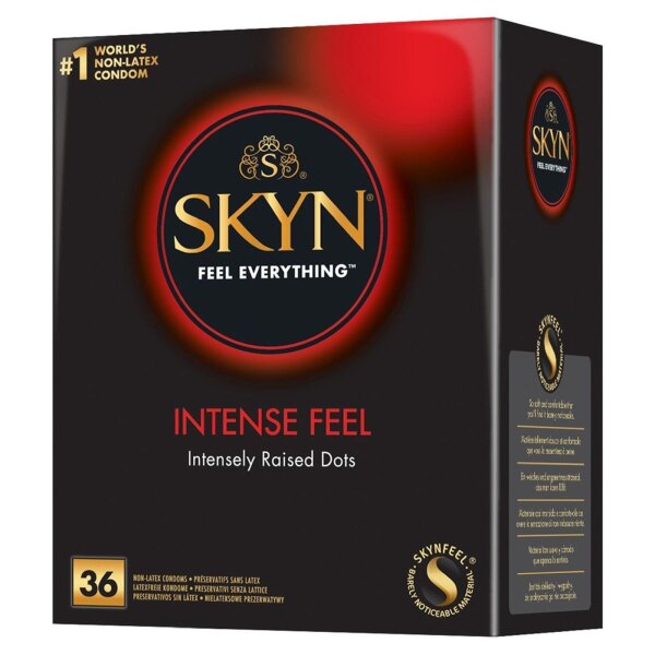 Manix SKYN Intense Feel 36 Kondome hauch dünn genoppt vegan Latexfrei #1