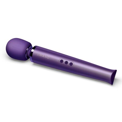 Le Wand Massager Vibrator Stab Pearl USB Aufladbar Lila