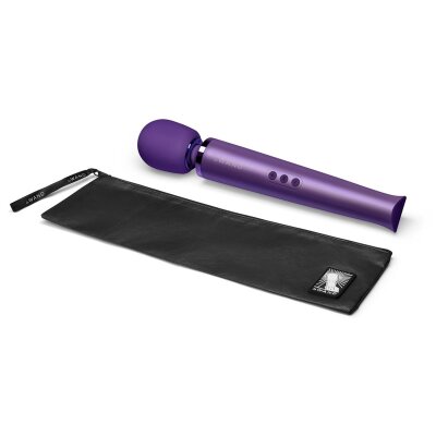 Le Wand Massager Vibrator Stab Pearl USB Aufladbar Lila