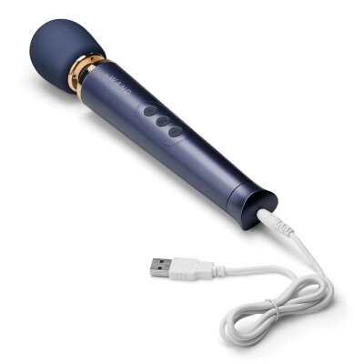 Le Wand Massager Vibrator Stab Petite USB Aufladbar Navy