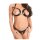 bellavib ® offener Leder Bikini mit Ketten