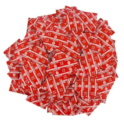 Kondome Condom London Rot 100 Kondome Erdbeeraroma aromatisiert feucht