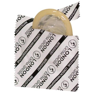 Kondome Condom London XXL 100 Kondome extra groß large feucht